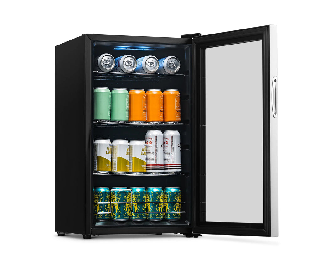 2025 Newair® Refrigerador de Bebidas Independiente de Acero Inoxidable – 100 Latas – 16,93”