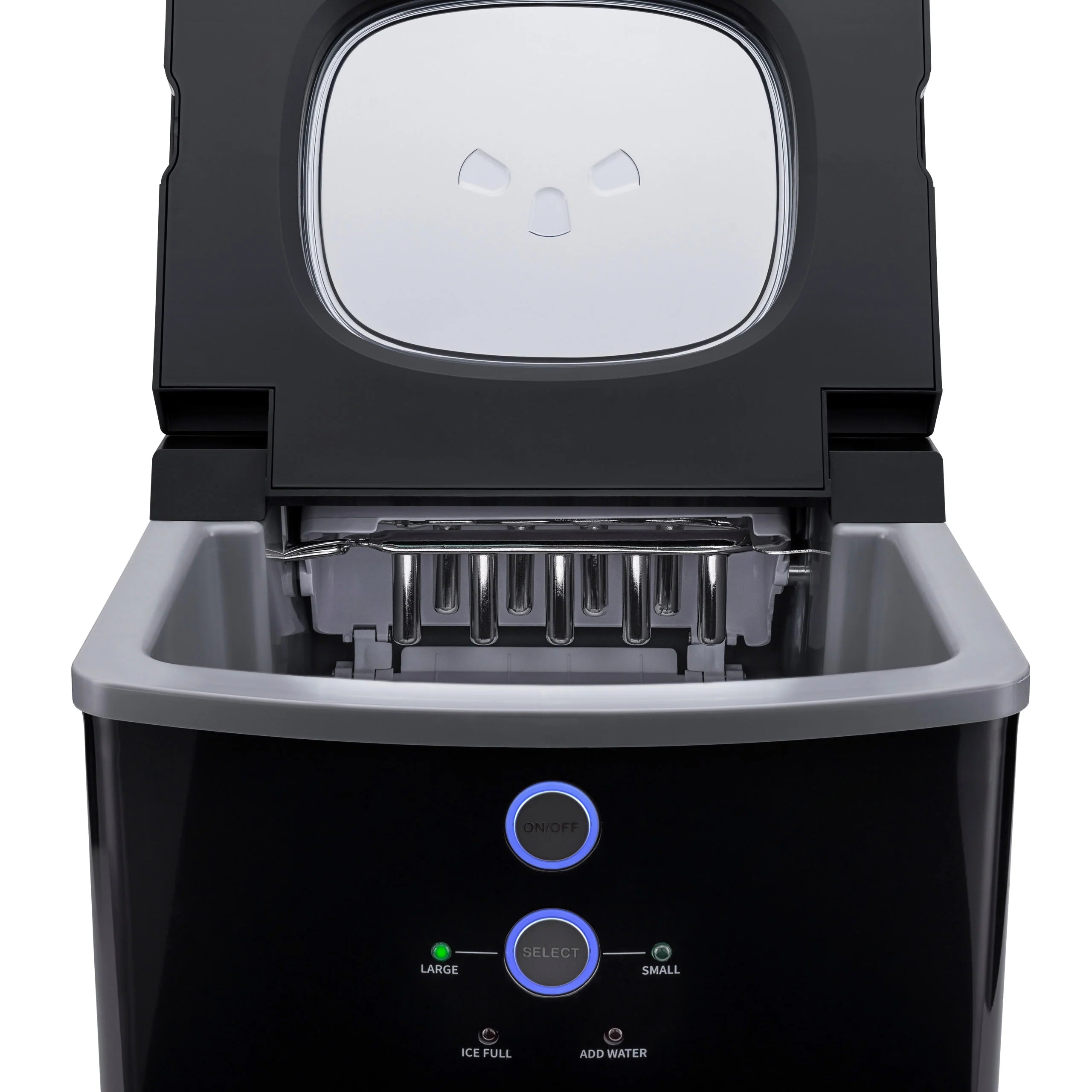 2025 Máquina de Hielo de Encimera Newair® – Cubos de Hielo en Forma de Bala, Negro