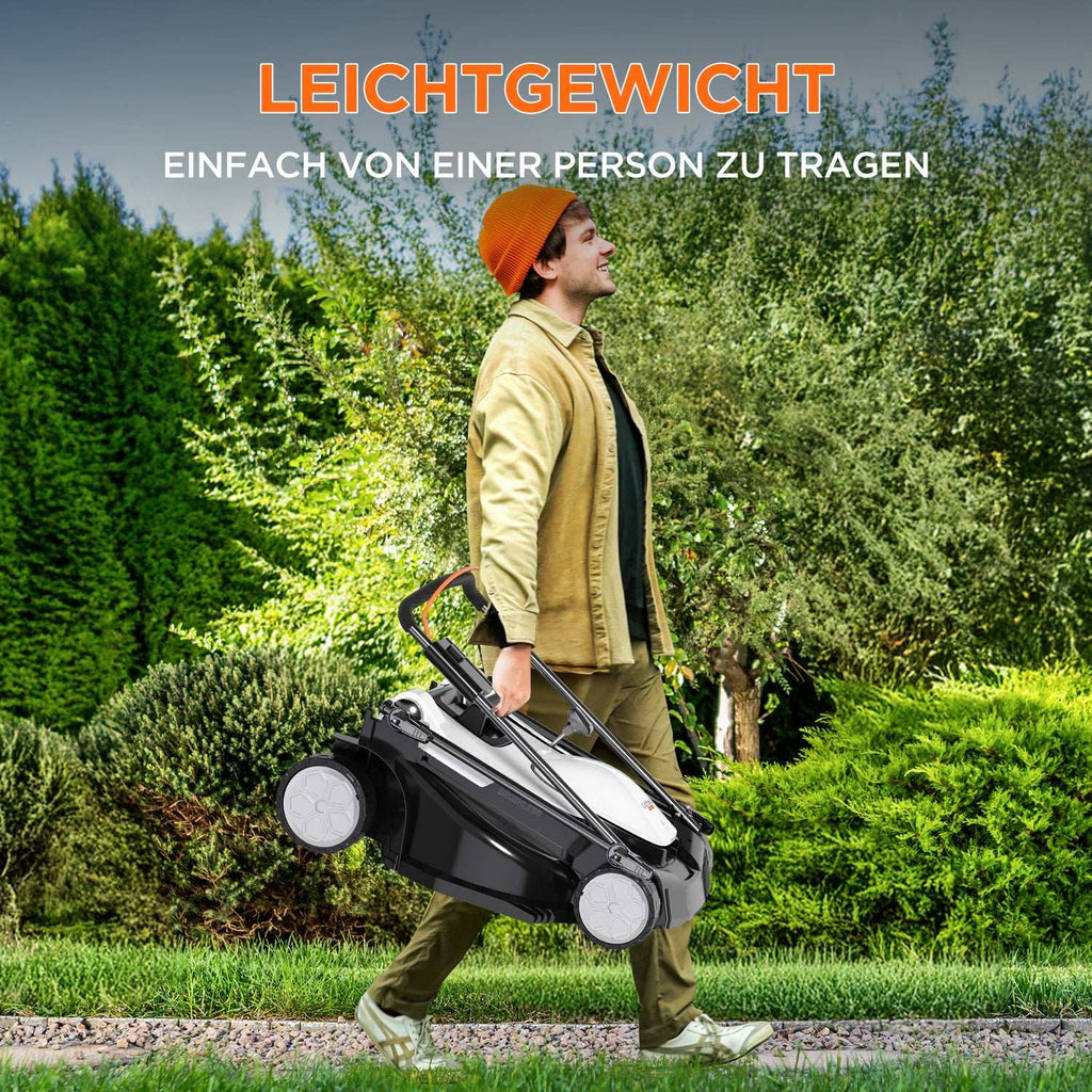 2025 Cortacésped inalámbrico U20 43 cm brushless | Incluye 2 × 4,0 Ah y 2 × 4,0 Ah SE baterías | Corte fácil hasta 1000 m²