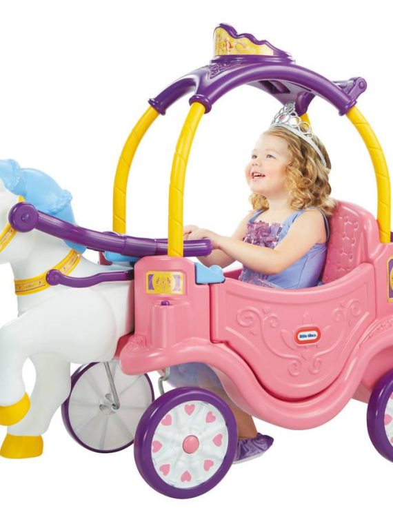 2025 Caballo de princesa y carruaje, juguete para que los niños monten