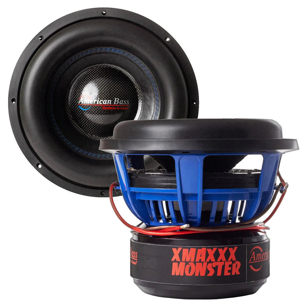 Subwoofer American Bass de 12" con bobinas duales de baja impedancia