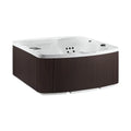 Lifesmart Spas – Spa rectangular Plug and Play 110 V, 5 personas, 23 chorros con ozonizador, color Espresso