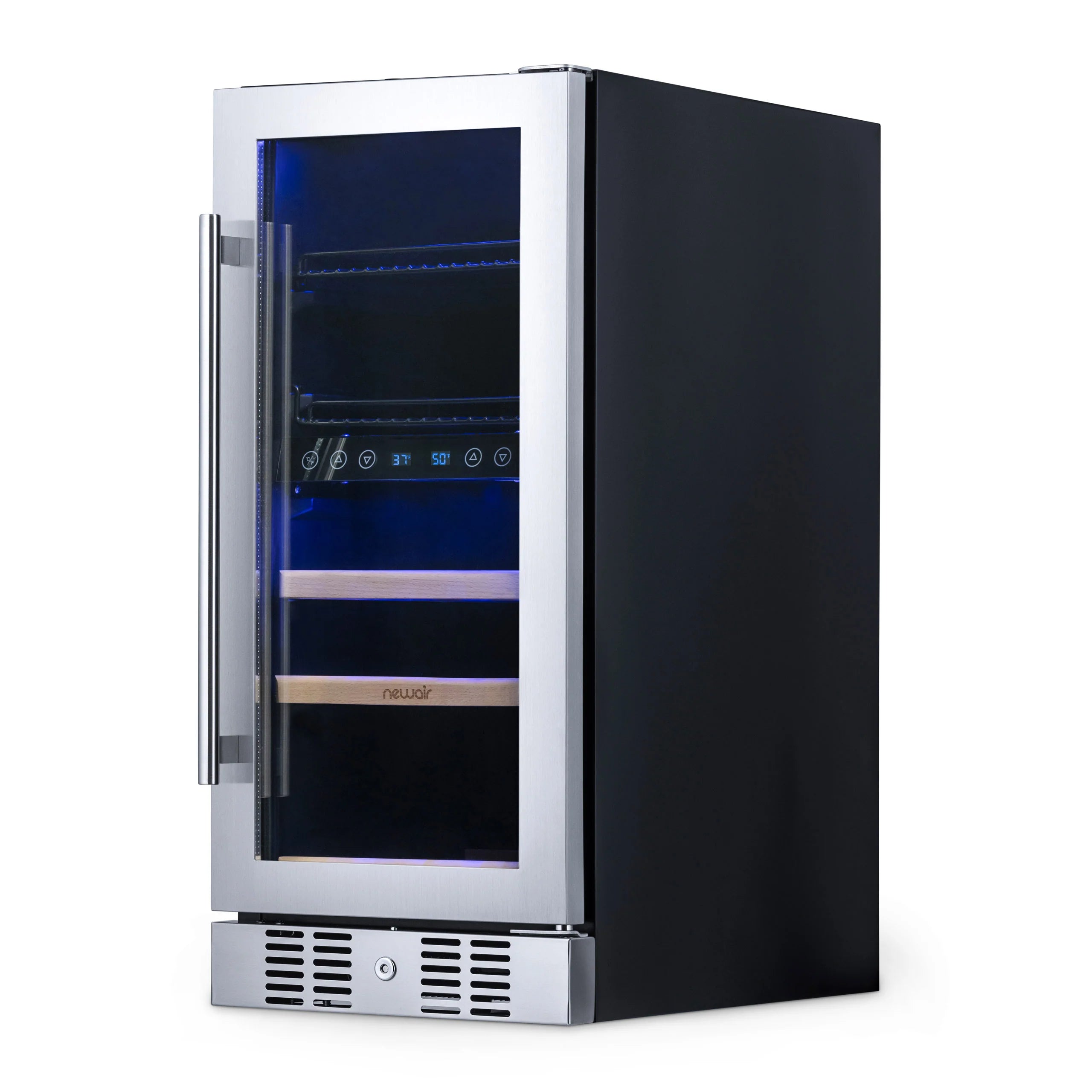 2025 Newair® Refrigerador Empotrable de Doble Zona para Bebidas – 48 Latas y 9 Botellas – 15 Pulgadas