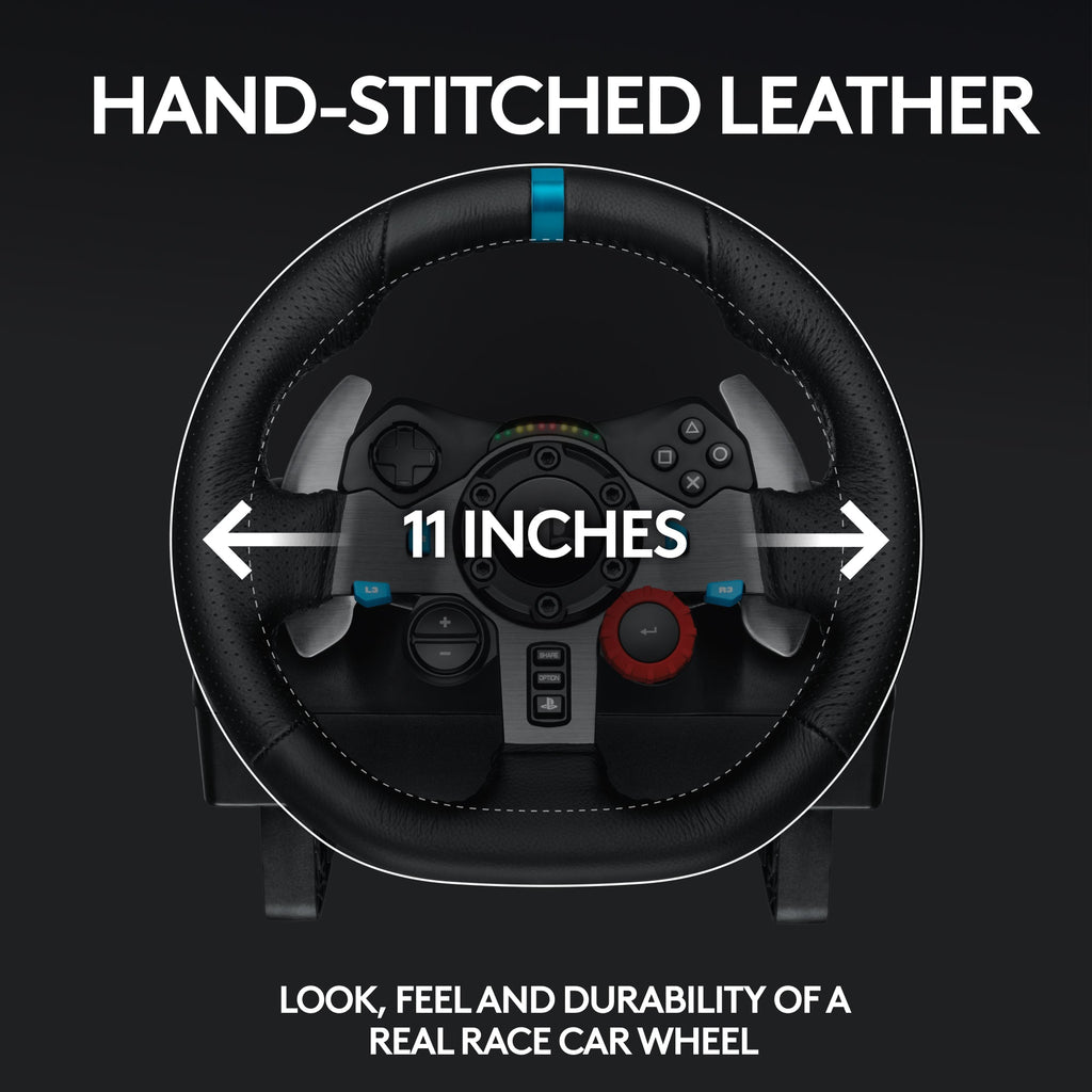 Logitech - G29 Driving Force Volante de Carreras y Pedales para PS5, PS4, PC, Mac - Negro