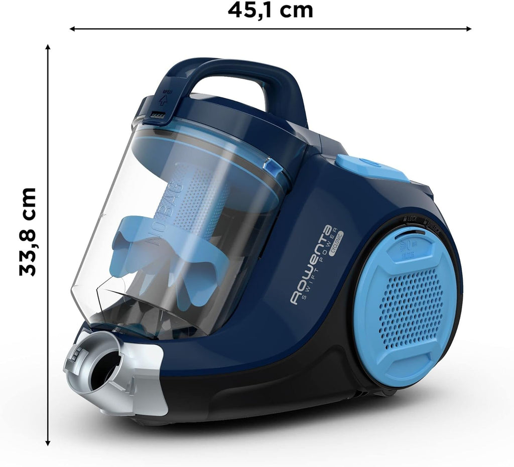Rowenta Swift Power RO2981 Total Care – Aspiradora Sin Bolsa con Sistema Ciclónico