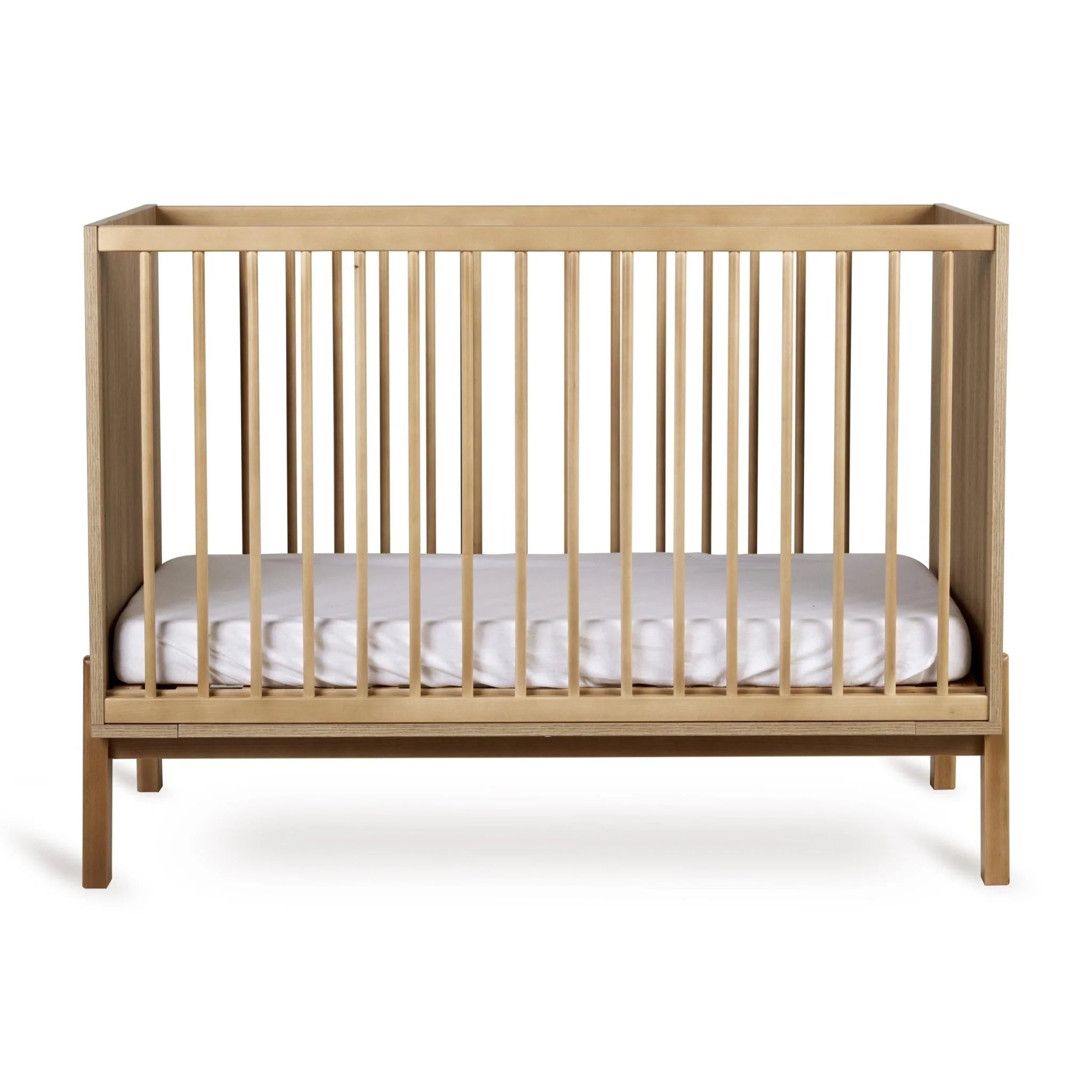 2025 Cuna Quax Ashi – 60x120 cm | Ajustable en 3 alturas | Madera de haya certificada FSC | Con somier de lamas, sin colchón | Color natural