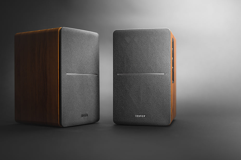 Edifier - Altavoces Estantería Bluetooth Activos R1280DB, Altavoces para Computadora - 42W RMS, Entrada Óptica - Monitores de Estudio Inalámbricos - Color Marrón