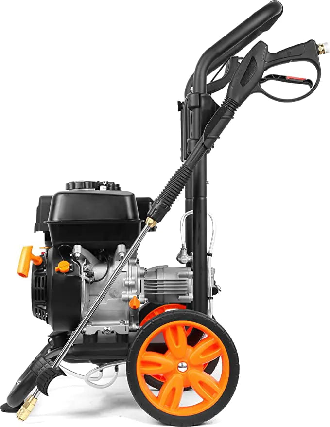 Hidrolavadora a gasolina, 3400 PSI, 2,7 GPM, motor de 212 cc, compatible con CARB
