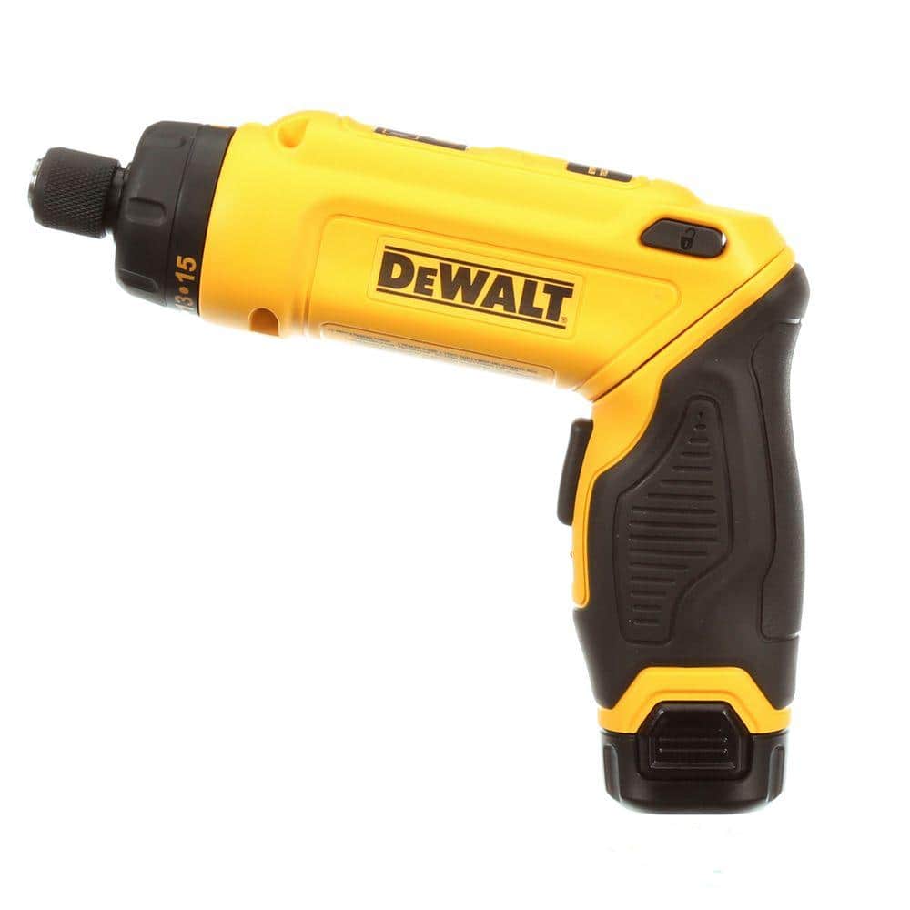 Destornillador Giroscópico Inalámbrico 8V MAX con Mango Ajustable, (2) Baterías de 1.0Ah, Cargador y Bolsa DCF680N2