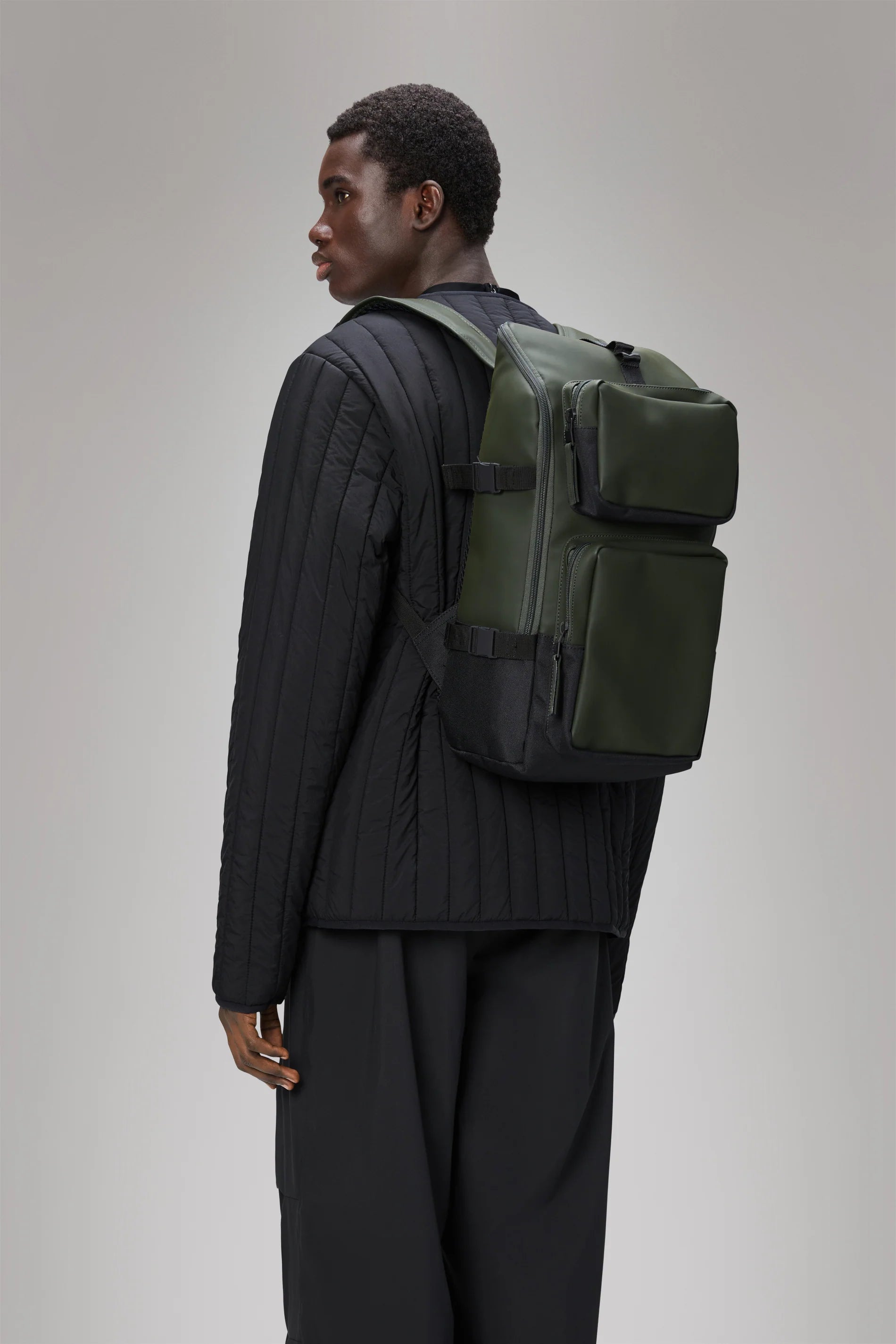2025 Mochila Trail Cargo – Mochila Versátil y Resistente con Compartimento para Portátil de 13" y Bolsillos Exteriores Adicionales, en Tejido PU Impermeable