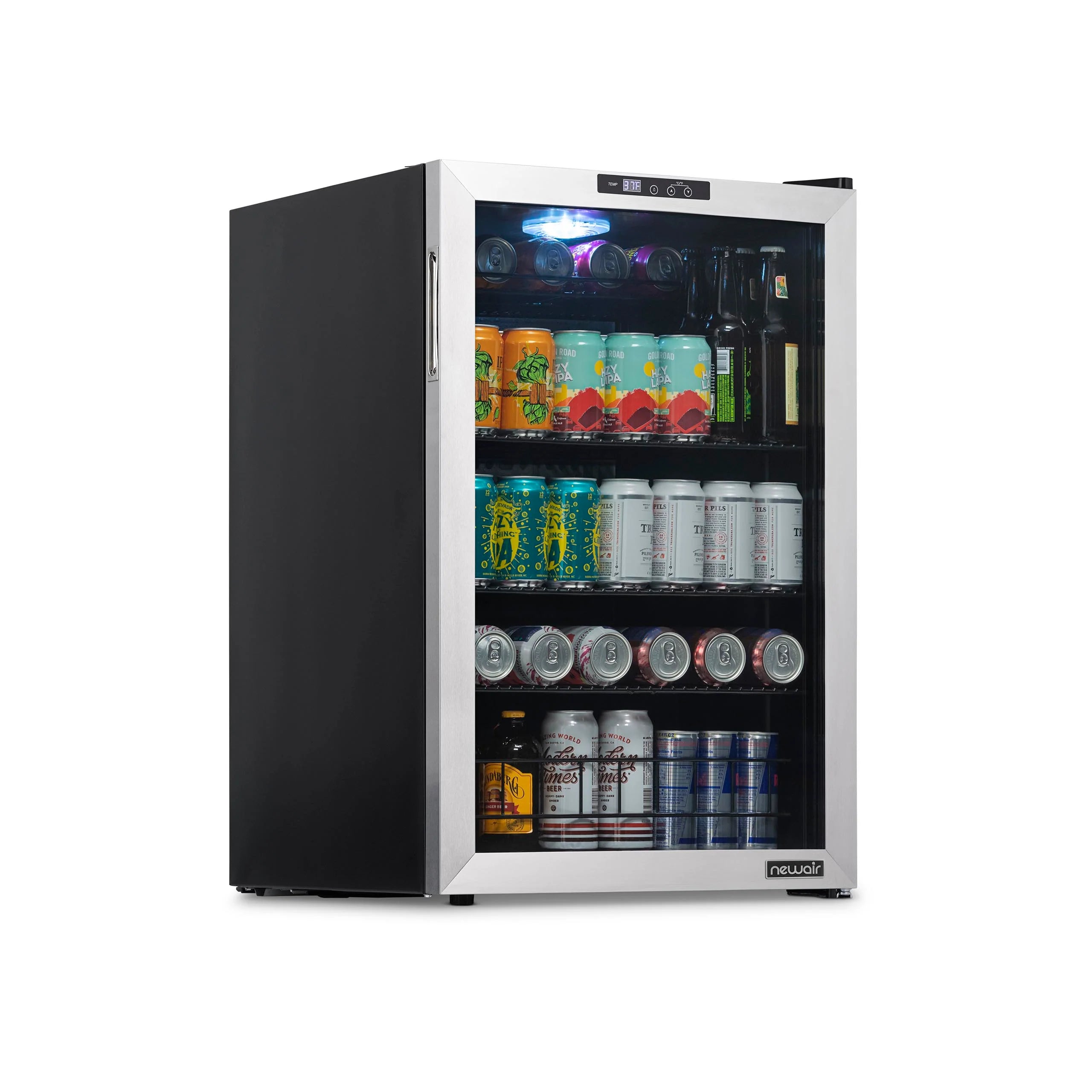 2025 Newair® Refrigerador de Bebidas Independiente en Acero Inoxidable – 160 Latas – 21,3"