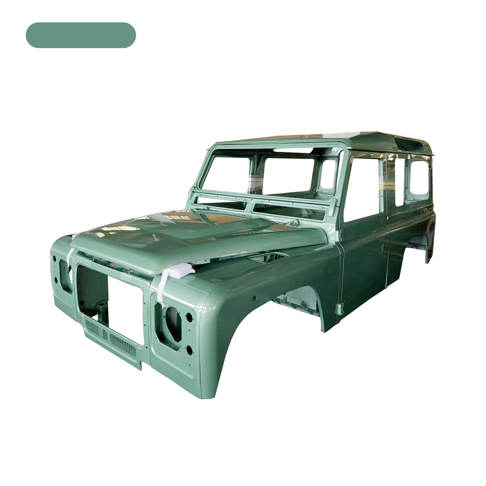 COMPLETE CAB WITH DOORS?WITH PRIMER(LHD), FOR LAND ROVER DEFENDER 90 TD4, (ALUM+STEEL)