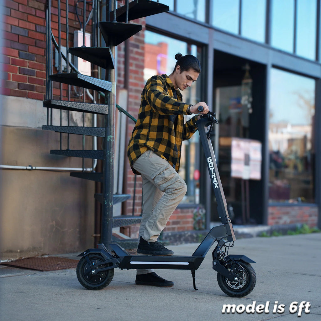 2025 GOTRAX GX1 Patinete Eléctrico de Doble Motor – Patinete Todo Terreno de Alto Rendimiento para Adultos, Velocidad Máxima 64 km/h