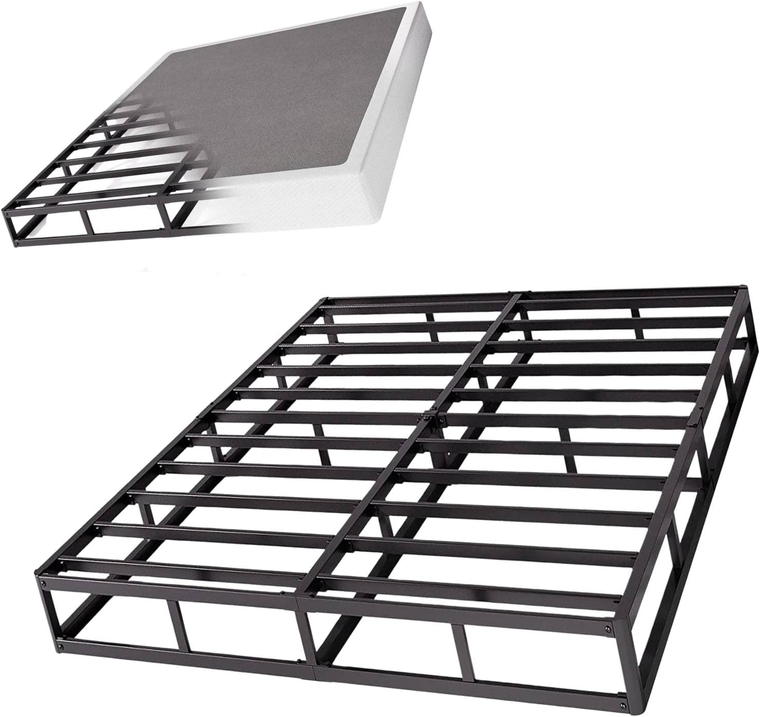 2025 Aardhen King Boxspring estructura para colchón perfil alto 9 pulgadas – Estructura metálica resistente