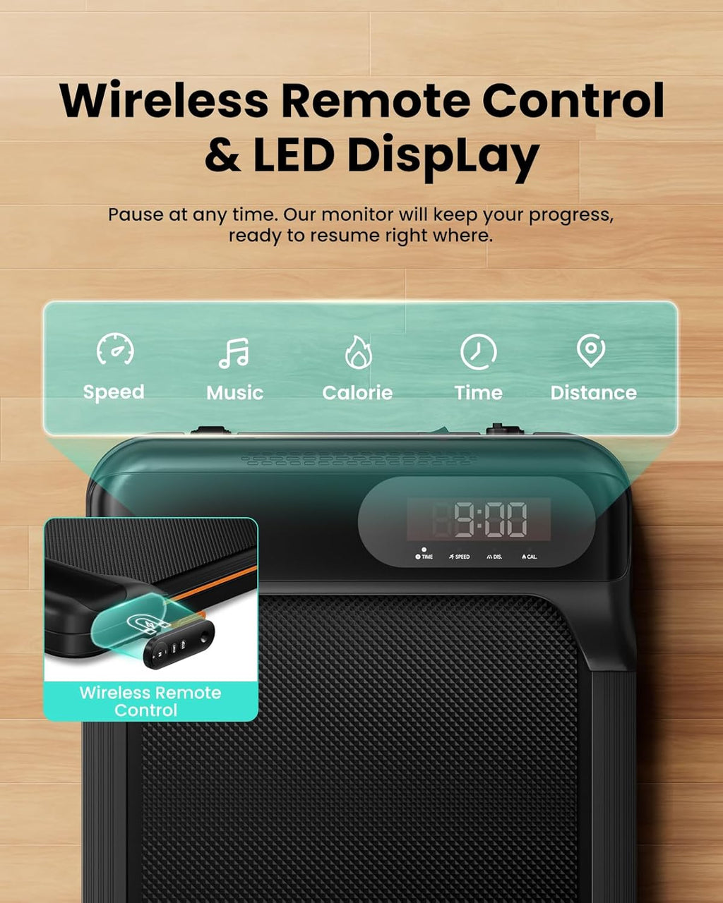 2025 Cinta de correr plegable con inclinación, cinta bajo escritorio para teletrabajo, 2.5 CV, portátil, capacidad 280 lbs (127 kg), control remoto, pantalla LED