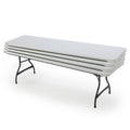 Lifetime Paquete de 4 Mesas Comerciales Apilables Plegables de 8 pies – Blanco (80344)