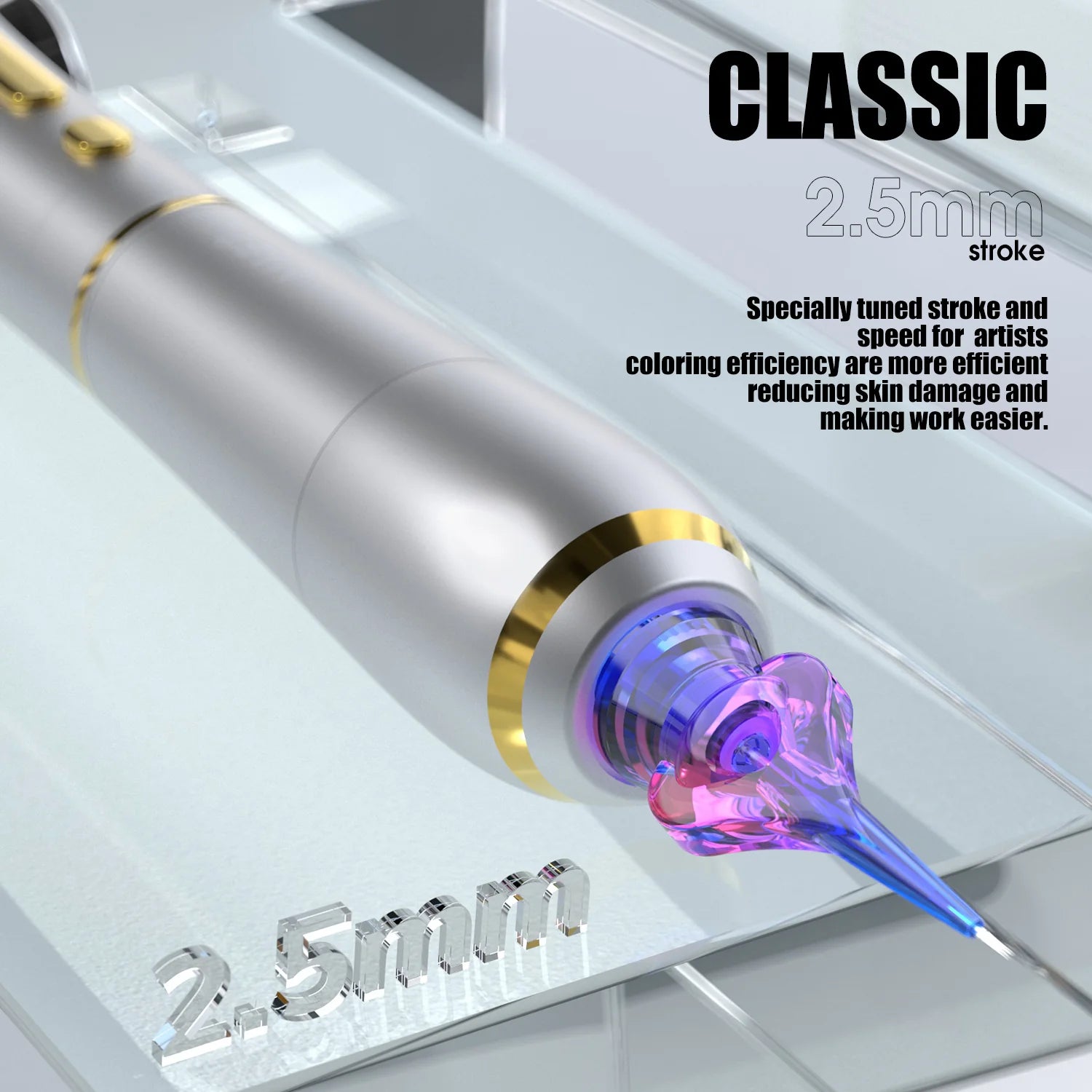 Máquina de Tatuaje Pen Inalámbrica Mast P40 con Recorrido de 2.5 mm