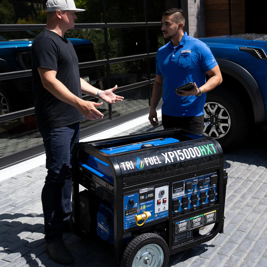 Generador Portátil Trifuel 15 000 W con Arranque Eléctrico