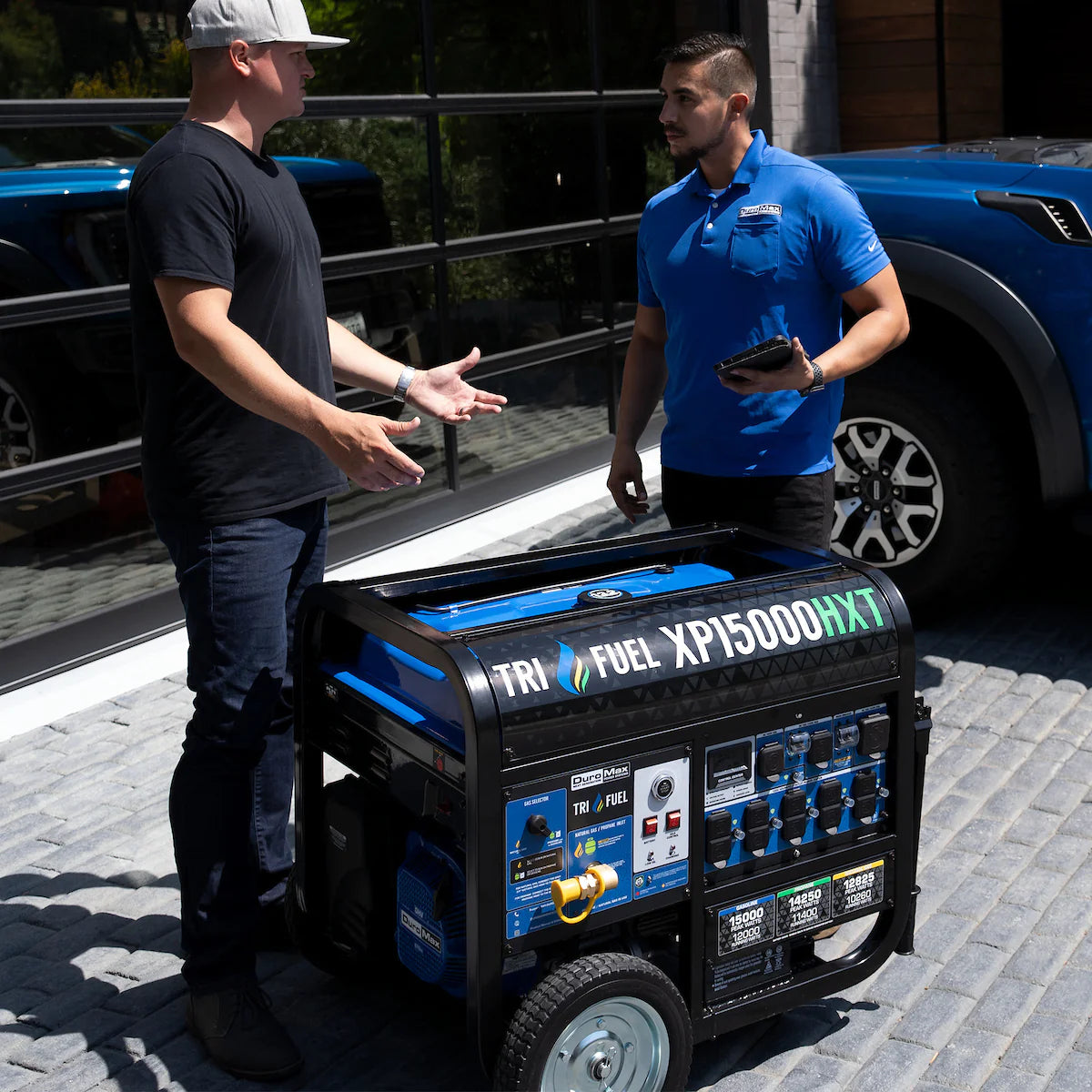 Generador Portátil Trifuel 15 000 W con Arranque Eléctrico