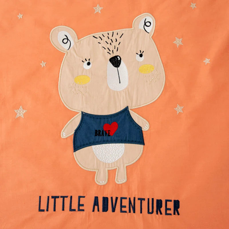 Kit de Bordado de Apliqué de Algodón para Bebé "Little Bear"