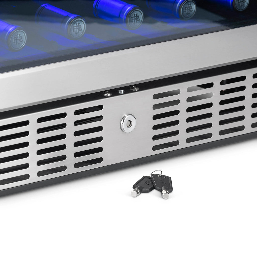 2025 Newair® Refrigerador Empotrable de Doble Zona para 70 Latas y 20 Botellas - 24"