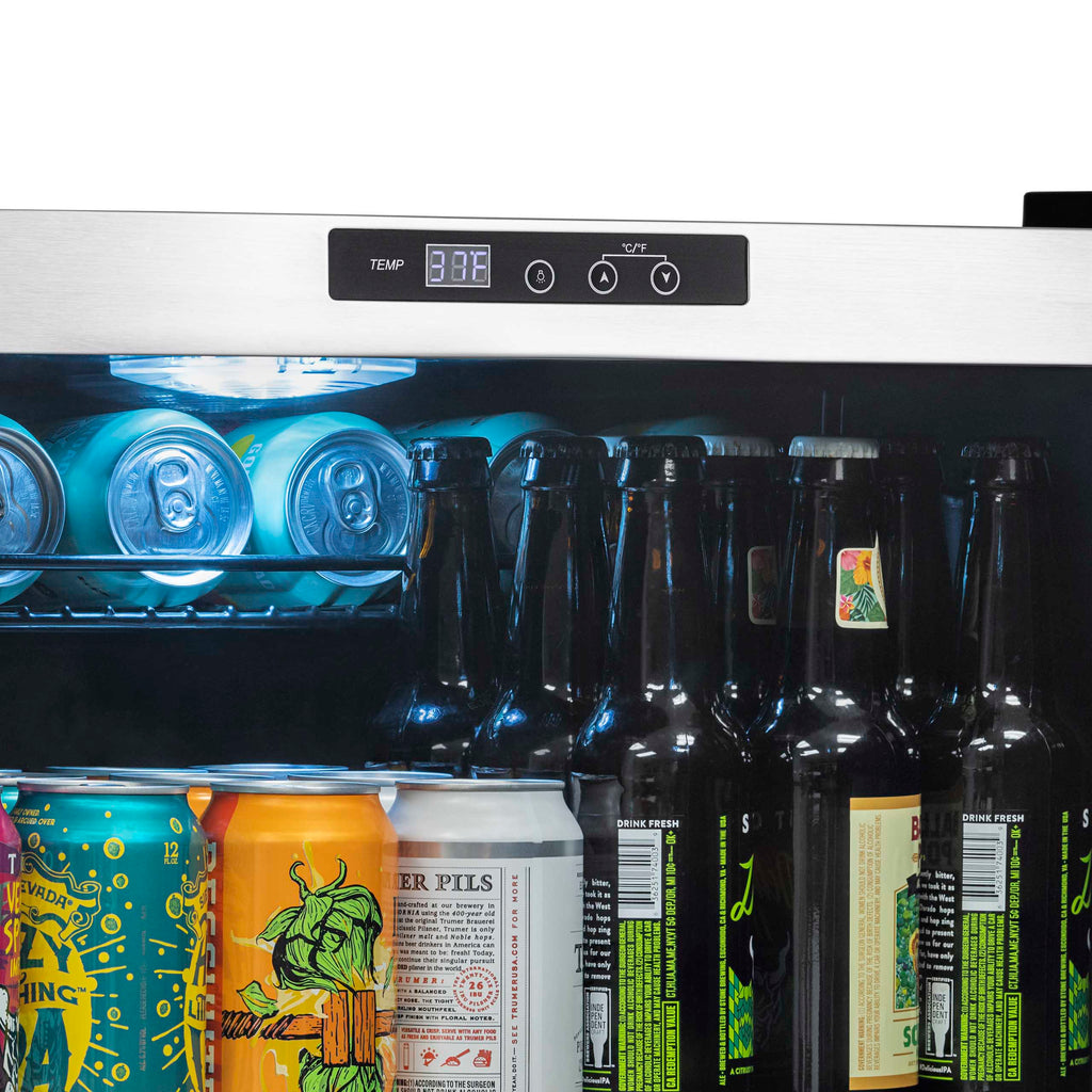 2025 Newair® Refrigerador de Bebidas Independiente en Acero Inoxidable – 160 Latas – 21,3"