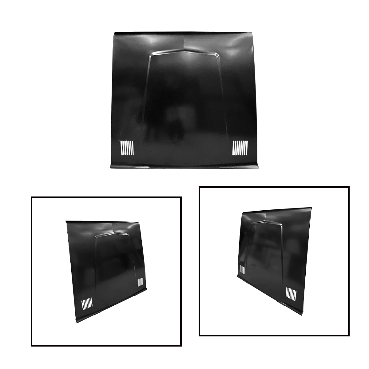 Replacement Hood, 1966-1977 Ford Bronco, (STEEL)