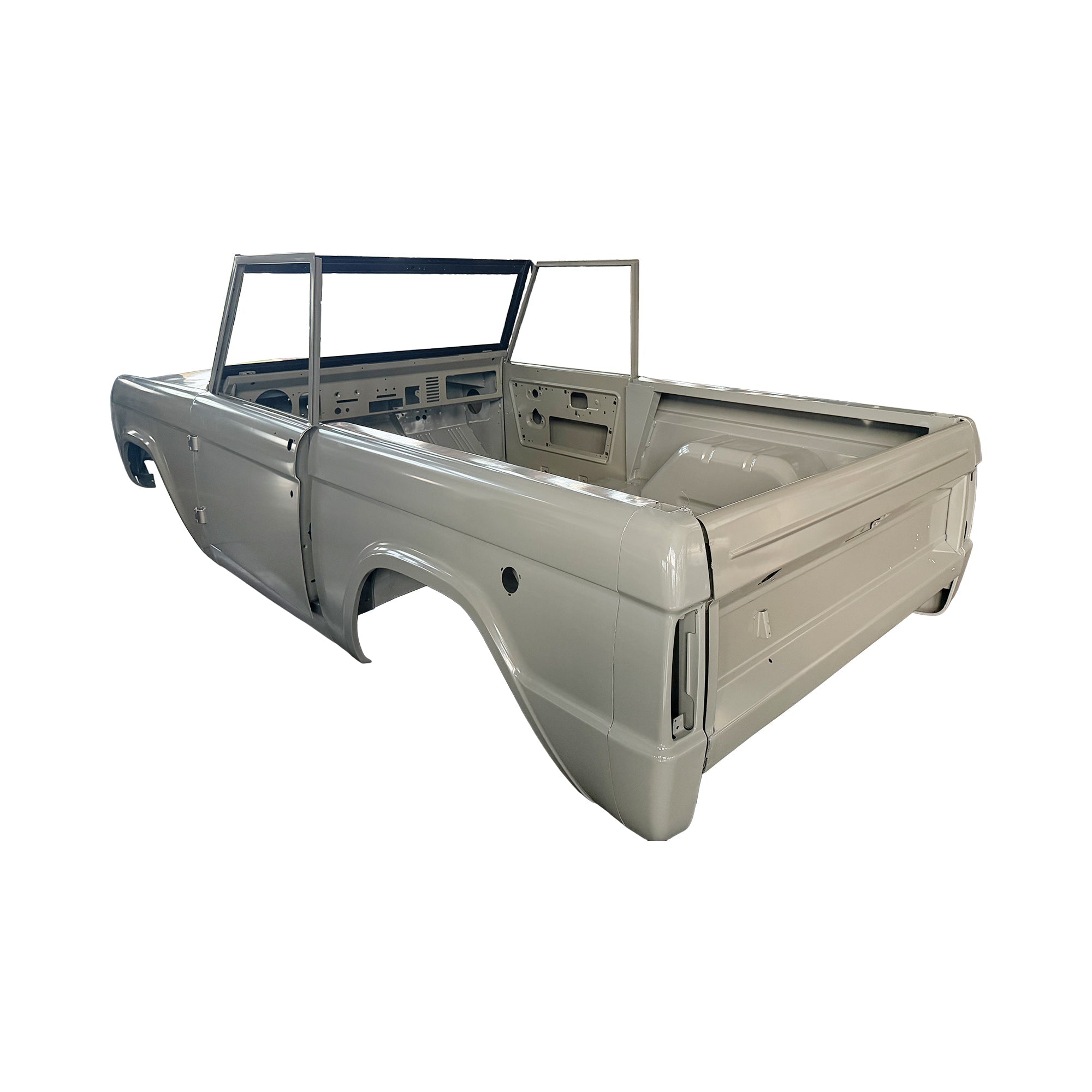 REPLACEMENT COMPLETE CAB WITHOUT ROOF, 1966-1977, FOR FORD BRONCO, (STEEL)