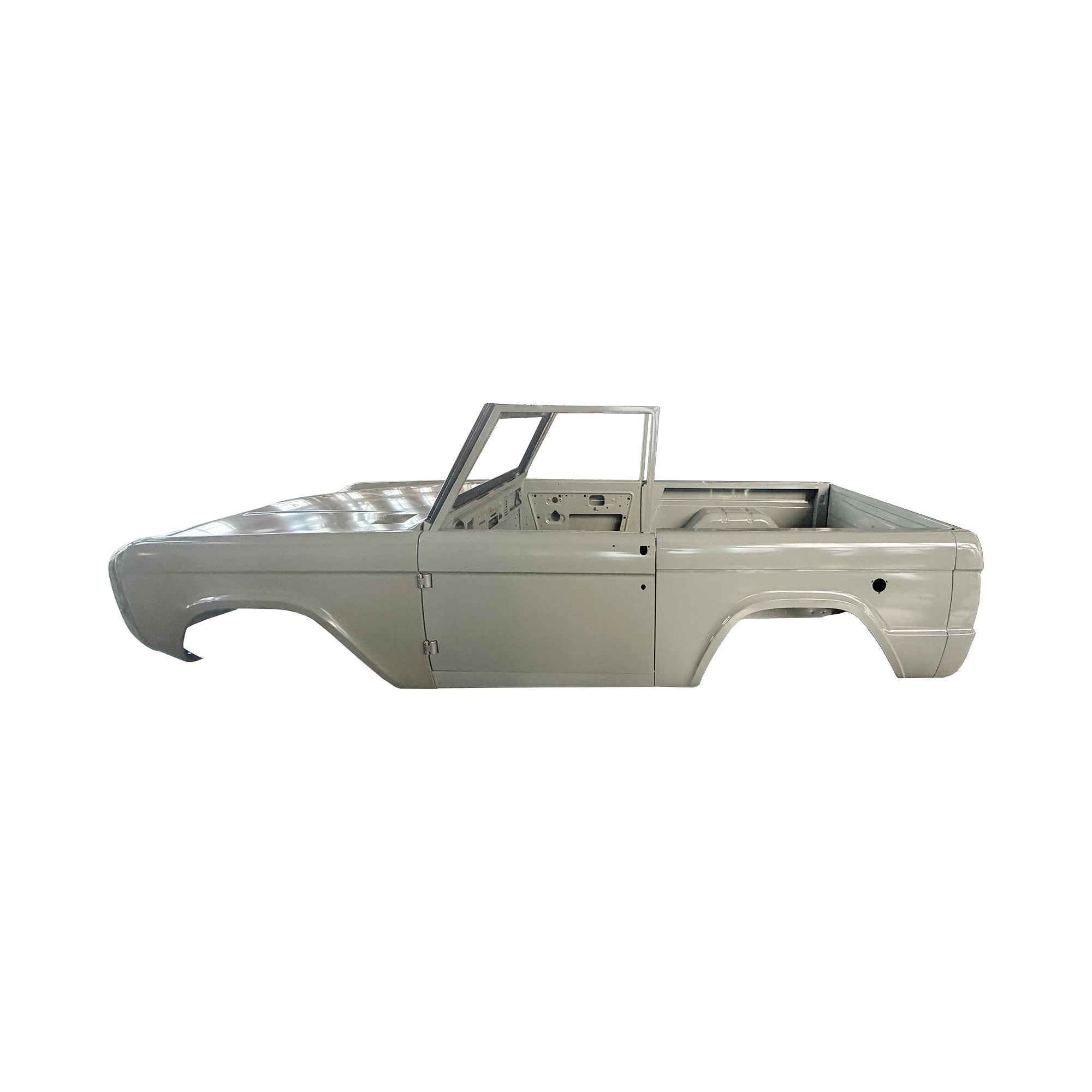 REPLACEMENT COMPLETE CAB WITHOUT ROOF, 1966-1977, FOR FORD BRONCO, (STEEL)