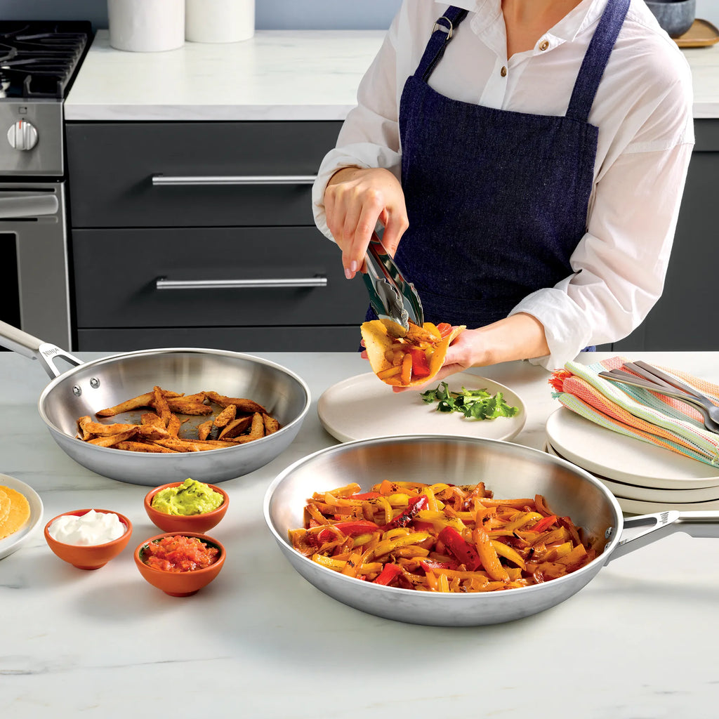 2025 Ninja EverClad™ - Set de cocina profesional de acero inoxidable (7 piezas)