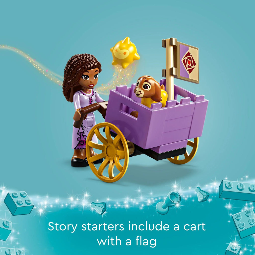 LEGO Disney Wish: Asha en la Ciudad de Rosas 43223 Set de Construcción, un Modelo para Armar basado en la Película de Disney para Inspirar Aventuras y Juego Creativo, un Regalo Divertido para Niños y Fans de 6 años en adelante