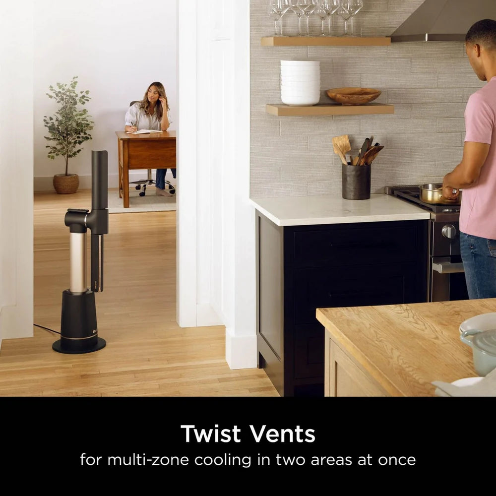 2025 Ventilador de enfriamiento multidireccional TurboBlade Shark TF200SUK – Flujo de aire potente sin aspas con control personalizado de enfriamiento
