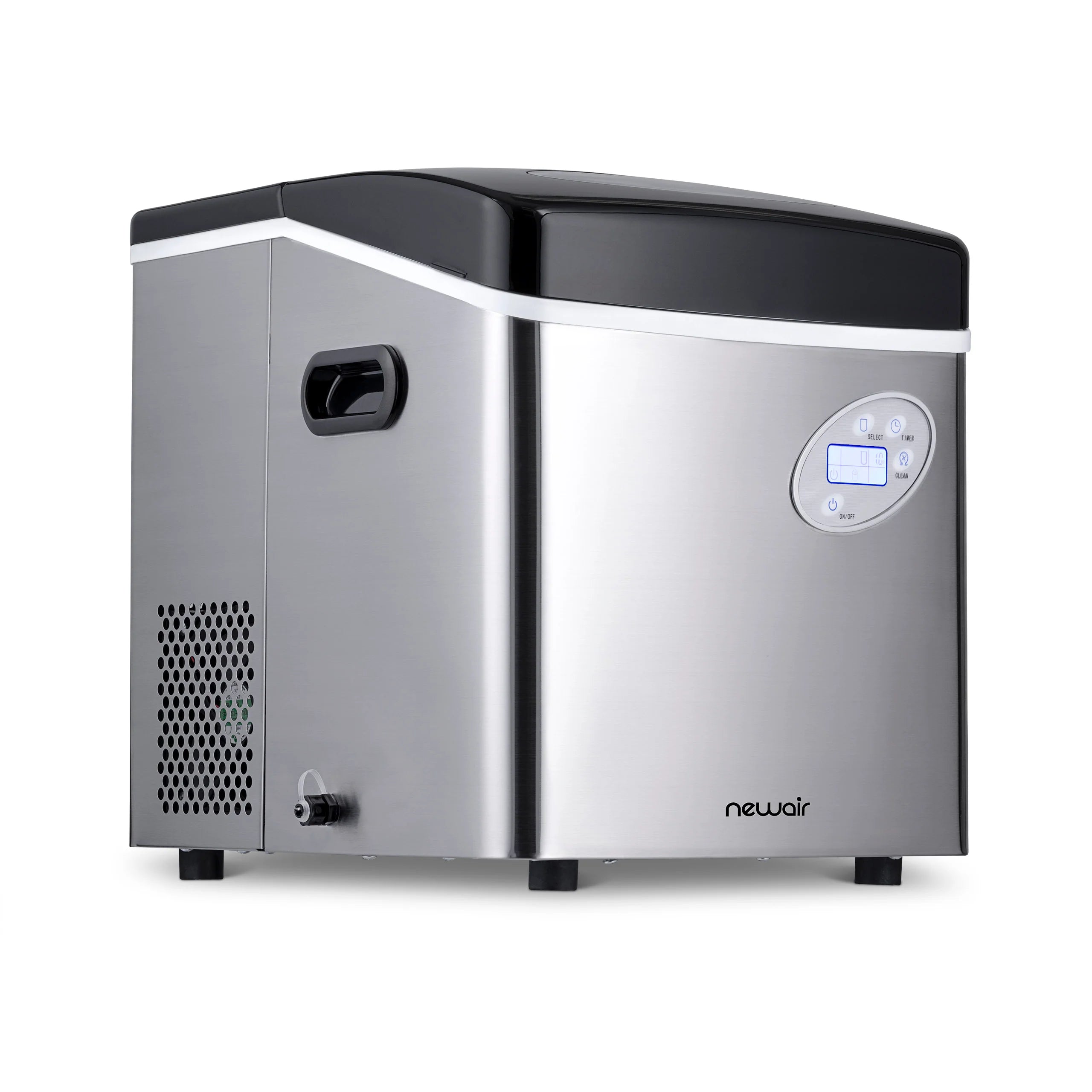 2025 Máquina de Hielo de Encimera Newair® – Cubos de Hielo en Forma de Bala, Rojo