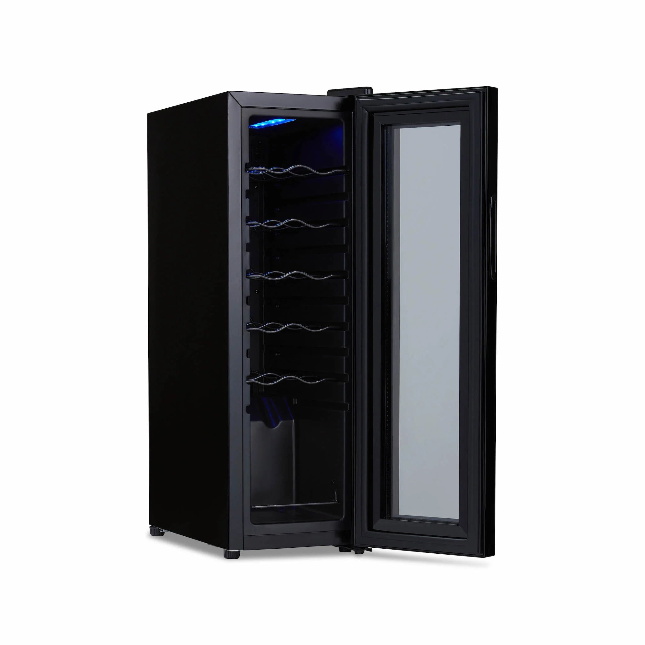 2025 Refrigerador de Vinos Independiente Newair® Negro – 12 Botellas – 13,6"