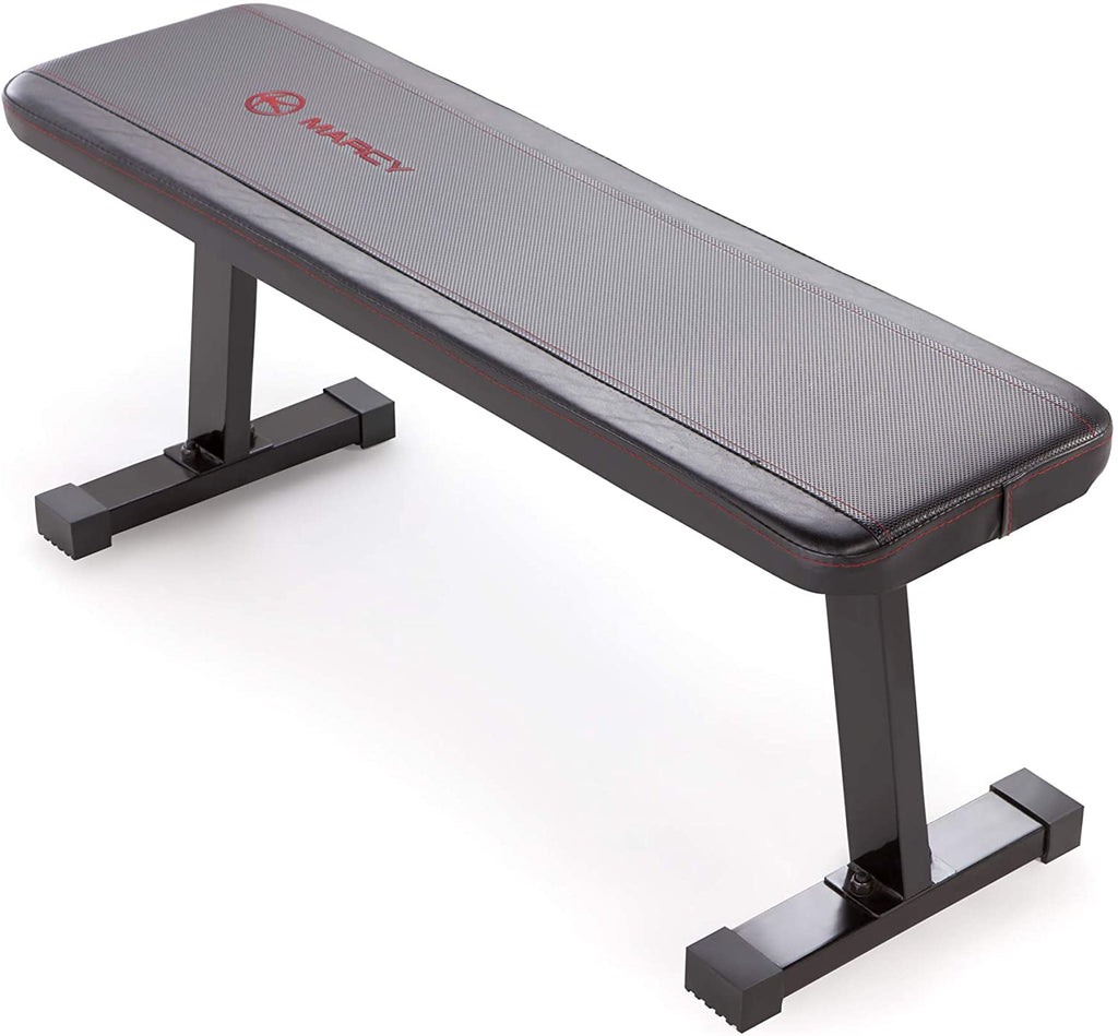 Banco de Pesas Marcy Flat Utility con Capacidad de 600 lbs para Entrenamiento de Pesas 