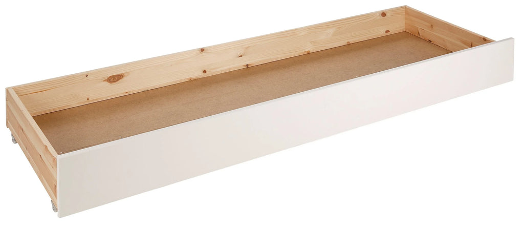 Cajón para cama Aira, de madera maciza de pino pintado en blanco