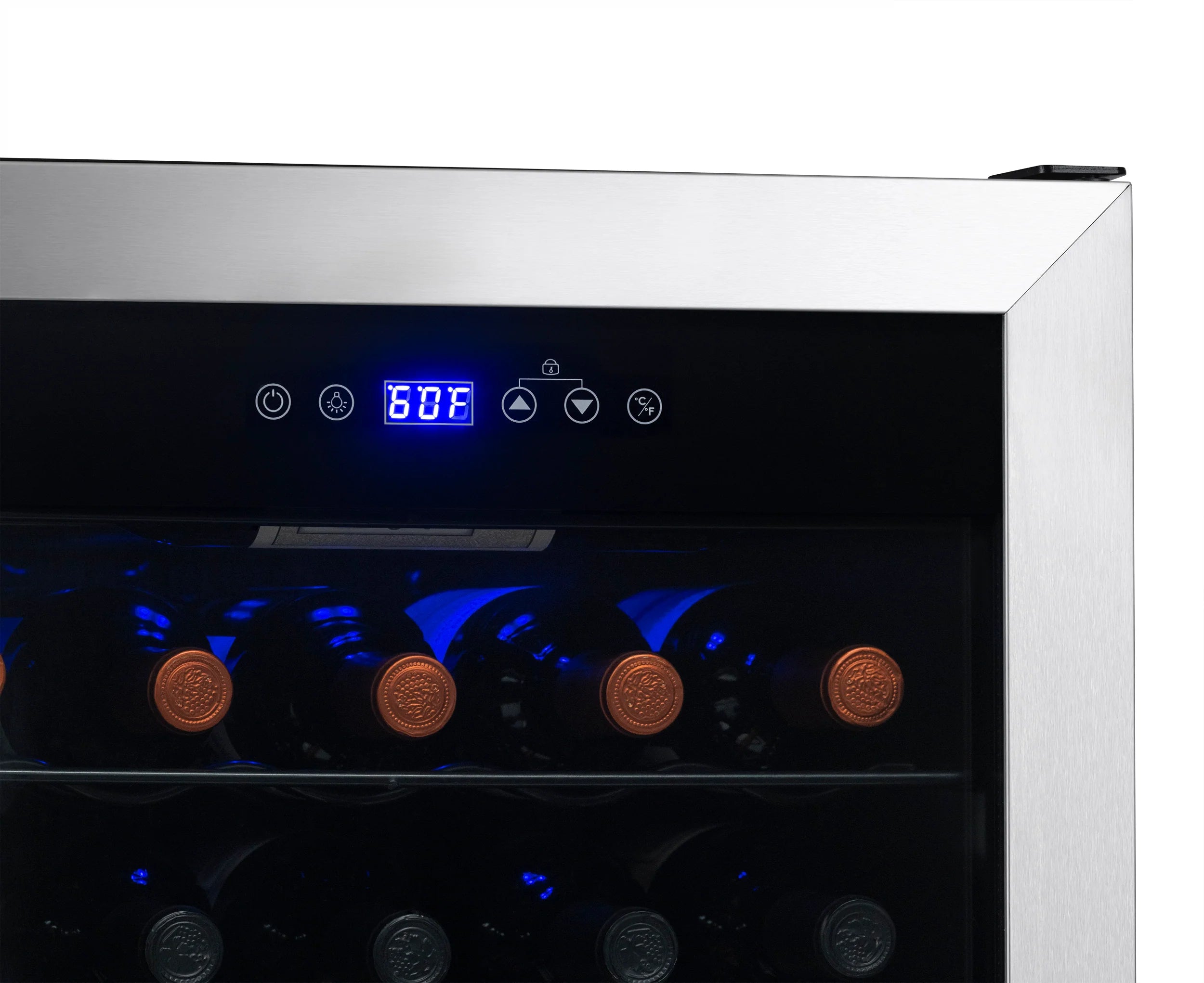 2025 Refrigerador de Vinos Independiente Newair® de Acero Inoxidable – 23 Botellas – 18,9"