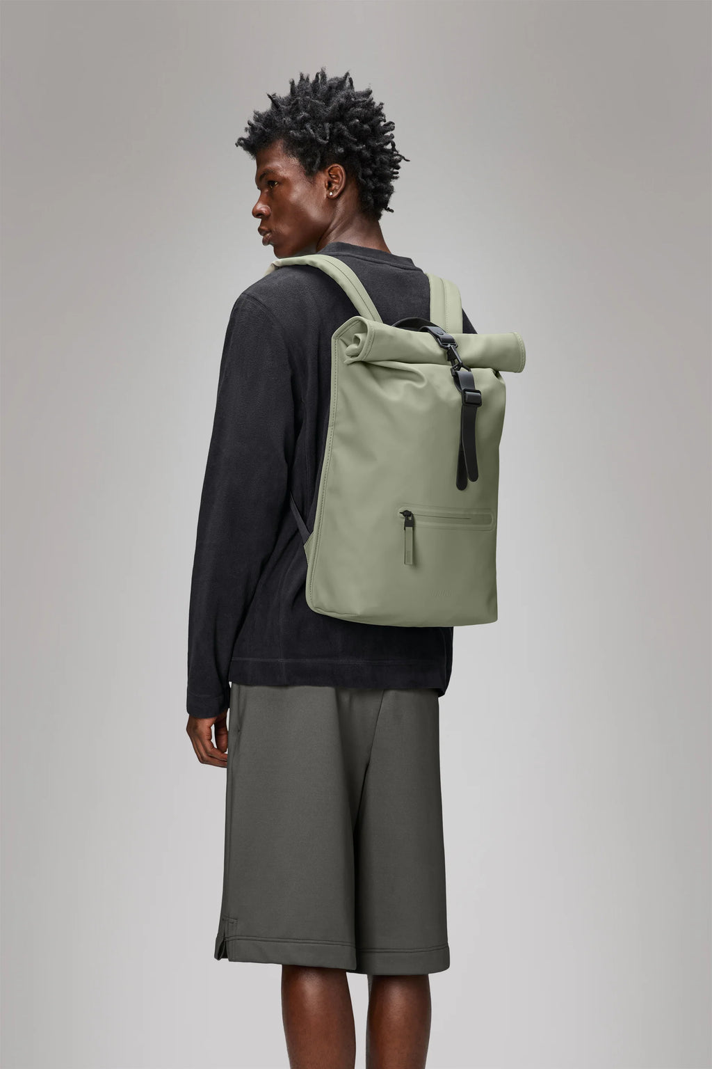2025 Mochila Rolltop – Mochila Urbana Impermeable con Cierre Enrollable, Compartimento Lateral para Portátil y Correa de Pecho Segura