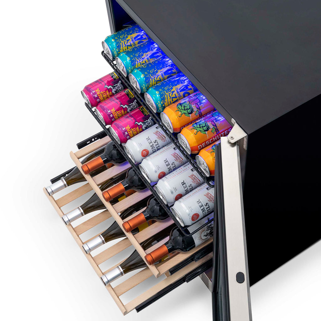 2025 Newair® Refrigerador Empotrable de Doble Zona para 70 Latas y 20 Botellas - 24"
