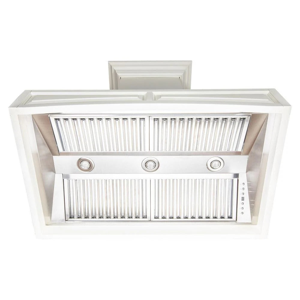 Campana de Pared de Madera Blanca ZLINE (321TT)