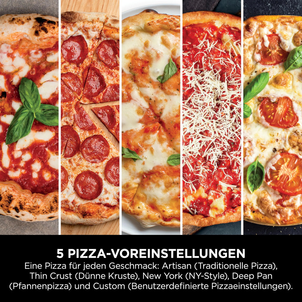 2025 Ninja Artisan Horno para Pizza Exterior y Freidora de Aire Caliente 4 en 1, 30 cm, Gris MO201EU