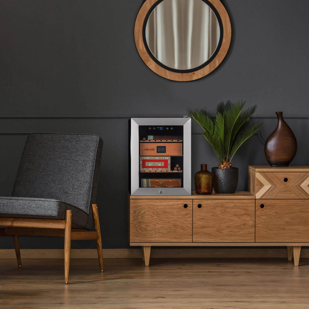 2025 Humidor eléctrico para puros Newair®, capacidad para 250 puros