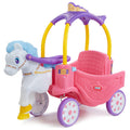 2025 Caballo de princesa y carruaje, juguete para que los niños monten