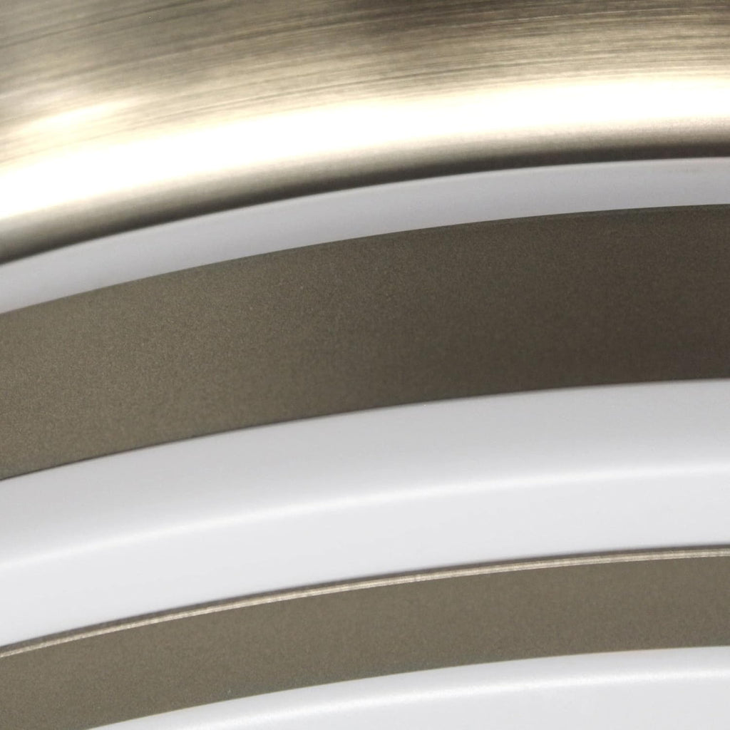 wonderlamp – Ventilador de Techo con Luz LED Pearl Mini, Aspas Retráctiles, Motor DC Muy Silencioso, 3 Temperaturas de Color Regulables, 46W, Blanco