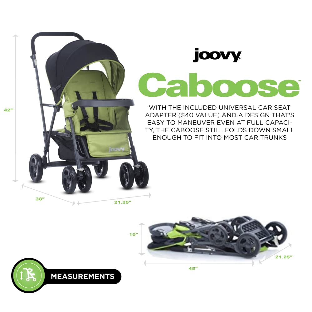 Joovy Caboose Graphite Cochecito Doble Appletree