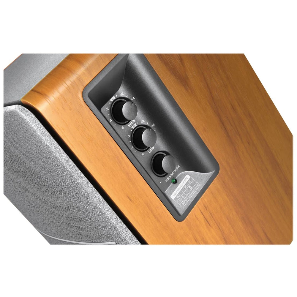Edifier - Altavoces Estantería Bluetooth Activos R1280DB, Altavoces para Computadora - 42W RMS, Entrada Óptica - Monitores de Estudio Inalámbricos - Color Marrón
