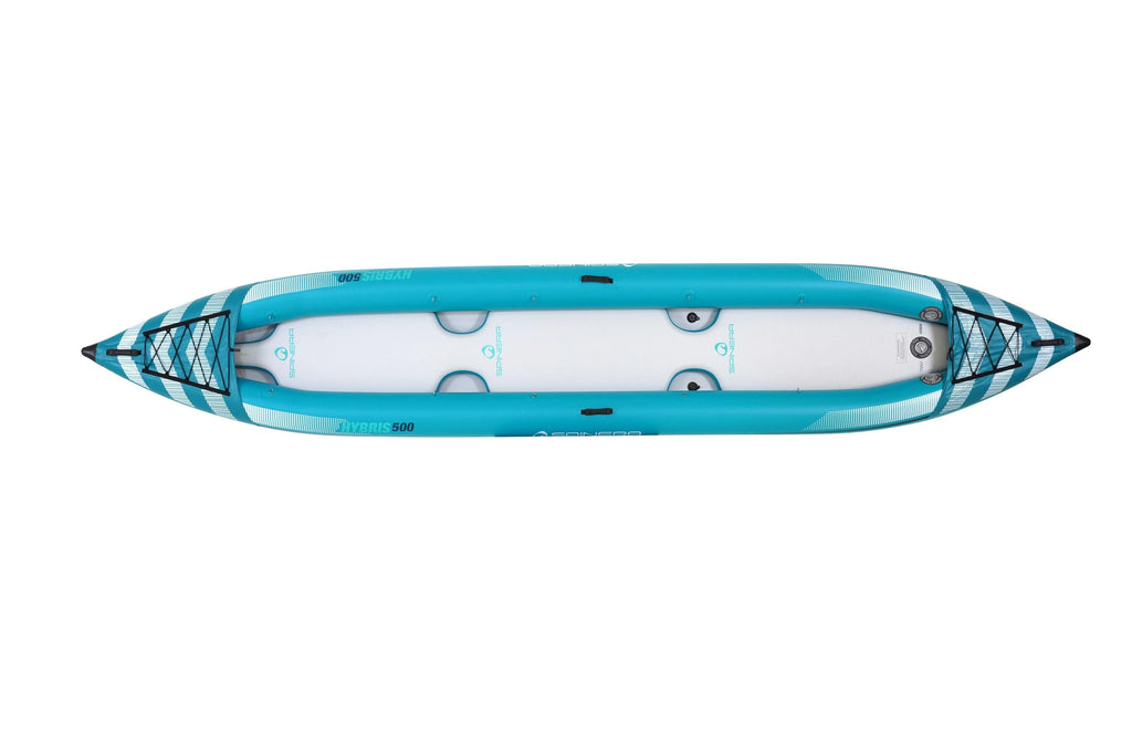 2025 Hybris 500 Kayak hinchable para 3 personas con suelo Drop-Stitch y paredes de PVC