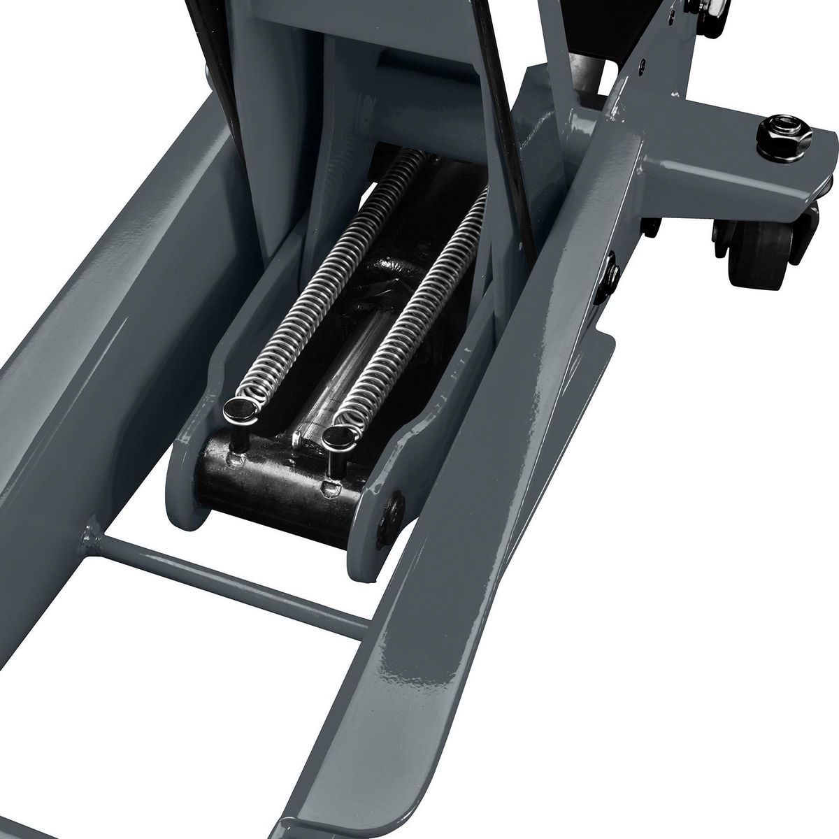 2025 PITTSBURGH Gato hidráulico de piso de 3 toneladas con bomba RAPID PUMP, color gris pizarra