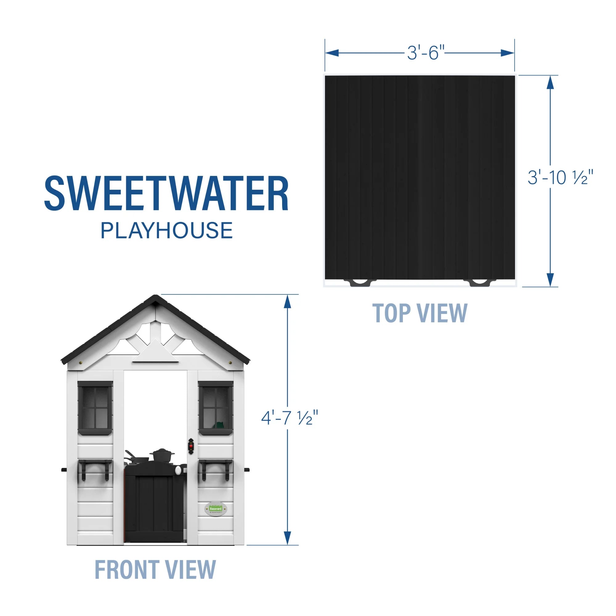 Casita de Juegos Backyard Discovery Sweetwater – Blanca