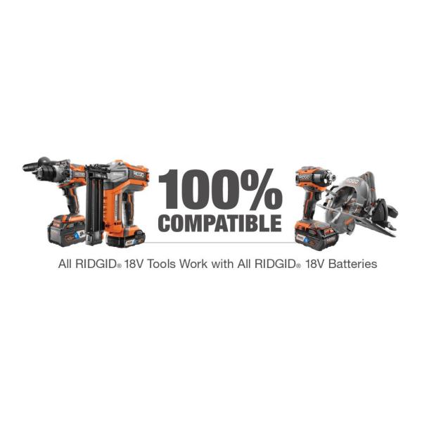 2025 Martillo Rotatorio Cordless Brushless 18 Voltios OCTANE SDS-Plus 1 pulgada (Solo Herramienta) R86711B de RIDGID